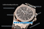 Audemars Piguet Royal Oak Chronograph 41mm Swiss Valjoux 7750 Automatic Full Steel with Black Dial and Stick Markers (EF)