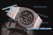 Audemars Piguet Royal Oak Offshore Chronograph Miyota Quartz Steel Case and Bracelet with Grey Dial