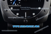 Panerai Luminor Submersible 1950 3 Days Automatic PAM00682 Clone P.9010 Automatic Steel Case with Black Dial Dot Markers and Black Rubber Strap (ZF)