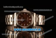 Rolex Milgauss Vintage Steel Case With Brown Dial Yellow Dot Oyster Bracelet