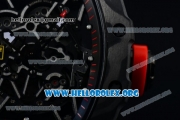 1:1 Richard Mille RM 35-02 RAFAEL NADA Japanese Miyota 9015 Automatic PVD Case with Skeleton Dial Black Rubber Strap