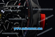 1:1 Richard Mille RM 35-02 RAFAEL NADA Japanese Miyota 9015 Automatic PVD Case with Skeleton Dial Black Rubber Strap