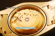 Rolex Day Date Swiss ETA 2836 Automatic Yellow Gold Case with Diamond Dial/Bezel and Gold Diamond Strap