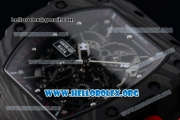 1:1 Richard Mille RM 35-02 RAFAEL NADA Japanese Miyota 9015 Automatic Black PVD Case with Skeleton Dial Red Crown Red Rubber Strap