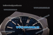 Audemars Piguet Royal Oak 41MM Miyota 9015 Automatic Steel Case with Blue Dial and Stick Markers (EF)