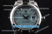 Rolex Day-Date Clone Rolex 3255 Automatic Stainless Steel Case/Bracelet with Blue Dial and Stick Markers
