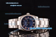 Rolex Air-King Oyster Perpetual Automatic with Blue Dial and Red Number Marking-2007 Model