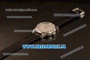 Chopard L.U.C 9015 Auto Steel Case with Grey Dial and Black Leather Strap - 1:1 Original (JF)