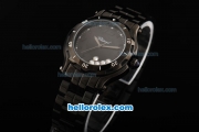 Chopard Happy Sport Miyota Quartz Movement PVD Case with PVD Bezel and Black Dial-Lady Size