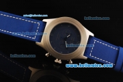 Panerai Radiomir Mare Nostrum Chronograph Quartz Movement Steel Case with Blue Dial and Blue Strap