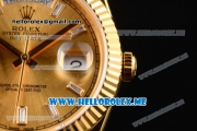 Rolex Day-Date Swiss ETA 2836 Automatic Yellow Gold Case/Bracelet with Stick Markers and Yellow Gold Dial (BP)