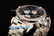 Breitling Avenger Swiss Valjoux 7750 Automatic Movement Full Steel with Black Dial and Arabic Numerals