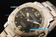 Panerai Pam 199 Luminor Submersible Automatic Movement Steel Case with Black Dial and Steel Strap