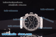 Hublot Classic Fusion Chronograph Swiss Valjoux 7750 Automatic Steel Case with Black Dial and Black Rubber Strap