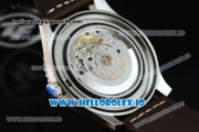 Breitling Navitimer 8 Swiss ETA 2824 Automatic Steel Case Blue Dial With Arabic Numeral Markers Brown Leather Strap(ZF)