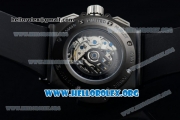 Hublot King Power Chrono Swiss Valjoux 7750 Automatic PVD Case with Black Dial Rose Gold Bezel and Black Rubber Strap