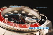 Rolex GMT-Master II Rolex 3186 Automatic Movement Steel Case with Black Dial and Ceramic Bezel