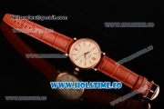 IWC Portofino Automatic Miyota 9015 Automatic Rose Gold Case with White Dial and Stick Markers