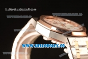 Audemars Piguet Royal Oak 41mm Two Tone Clone AP3120 Automatic White Dial 15400SR.OO.1220SR.01 EF Best Edition