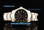 Rolex Milgauss Rolex 3131 Automatic Movement Full Steel with Black Dial and Stick Markers