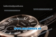 Cartier Drive de Cartier Asia Automatic Steel Case with Black Dial and Black Leather Strap (ZF)