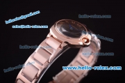 Cartier ballon bleu de Swiss ETA Quartz Full Rose Gold with Black Dial