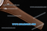 Tag Heuer Carrera Specail Edition Chrono Miyota Quartz Steel Case with Grey Dial Brown Leather Strap and Arabic Numeral Markers
