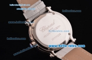 Chopard Happy Sport - Mickey Swiss Quartz Stainless Steel Case with White Leather Strap and Mickey Dial