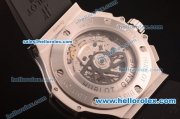 Hublot Big Bang Swiss Valjoux 7750 Automatic Steel Case with Black Dial - Black Rubber Strap