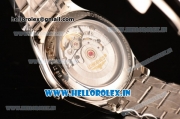 Longines Master Swiss ETA 2824 Automatic Full Steel with White Dial and Diamonds/Roman Numeral Markers