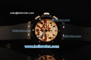 Hublot Big Bang Chronograph Swiss Valjoux 7750 Automatic Movement PVD Case with Ceramic Bezel and Black Markers-Black Rubber Strap