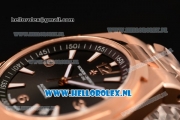 Vacheron Constantin Overseas 9015 Auto Rose Gold Case with Black Dial and Rose Gold Bracelet - 1:1 Origianl (LF)