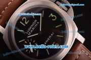 Panerai Luminor Marina Pam 172 Swiss ETA 6497 Manual Winding Movement Titanium Case with Black Dial