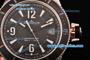 Jaeger LeCoultre Master Compressor Diving Navy Seals Swiss ETA 2836 Automatic Steel Case PVD Bracelet Black Dial with Stick/Numeral Markers