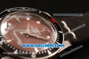 Rolex Milgauss Vintage Asia 2813 Automatic Steel Case with Brown Dial Dot Markers and Black Nylon Strap