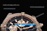 Breitling Chronomat Evolution Swiss Valjoux 7750 Automatic Steel Case with Black Dial and Silver Stick Markers (BP)