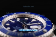 Rolex Submariner Swiss ETA 2836 Automatic Movement SS Case with Blue Dial-Blue Ceramic Bezel and White Markers