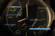 Panerai Luminor GMT Automatic Movement PVD Case with Black Dial and Green Markers