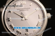 Chopard L.U.C 1937 Miyota 9015 Automatic Steel Case with Gray Dial and Black Leather Strap (AAAF)