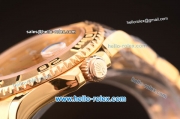 Rolex Yachtmaster Swiss ETA 2836 Automatic Full Gold with Gold Dial 10 Micron Plated-1:1 Original