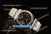 Rolex Datejust 37mm Swiss ETA 2836 Automatic Movement Steel Case with Steel Bezel Grey Dial Steel Strap