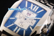 Breitling Bently Flying B Automatic Movement Full Steel with Blue Dial and Stick Markers