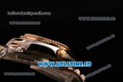 Rolex Datejust Asia Automatic Two Tone Case/Bracelet with Yellow Gold Dial and Roman Numral Markers