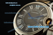 Cartier Ballon Bleu De Swiss ETA 2836 Automatic Steel Case/Bezel Two Tone Strap Black Dial Roman Markers