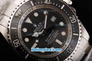 Rolex Sea-Dweller Rolex 3135 Movement Full Steel with Black Dial and Black Bezel -Super LumiNova