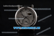 Breguet Classique Power Reserve Sea-Gull ST2153 Automatic Steel Case with Silver Dial and Black Leather Strap Roman Numeral Markers