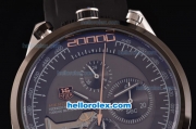 Tag Heuer Mikrogirder 2000 Chronograph Miyota Quartz Steel Case with PVD Bezel - Black Dial