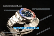 Rolex GMT-Master II Swiss ETA 2836 Automatic Steel Case Blue Dial With Dots Markers Steel Bracelet - 1:1 Original