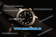 BlancPain Hundred Hours Japanese Miyota 9015 Automatic Steel Case with Black Dial and Black Rubber Strap - (AAAF)