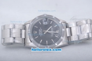 Rolex Datejust Oyster Perpetual Automatic with Black Dial and Linear Marking-Small Calendar